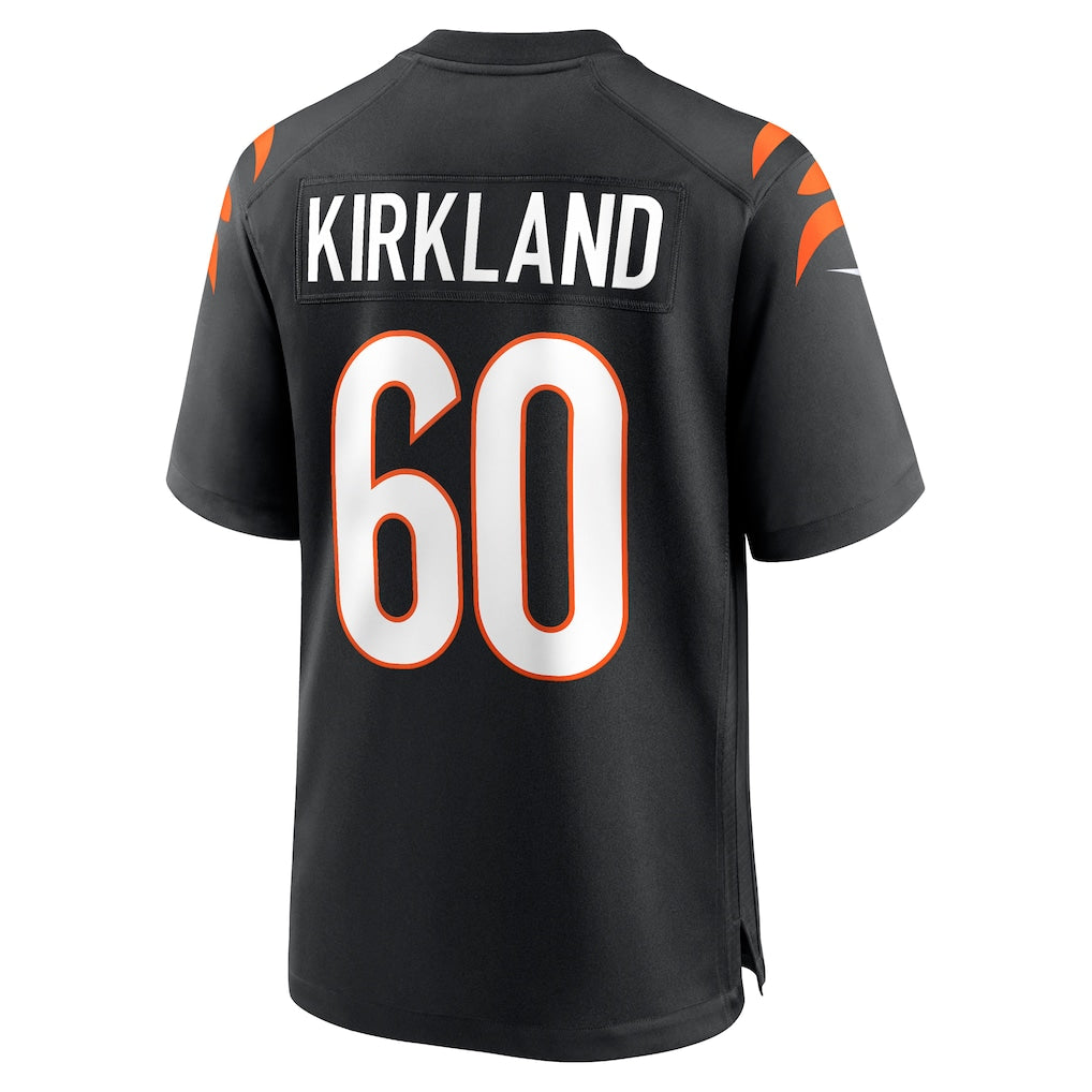 Tlead C.Bengals #60 Jaxson Kirkland Black Team Game Jersey