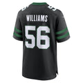 Tlead NY.Jets #56 Quincy Williams Legacy Black Alternate Game Jersey