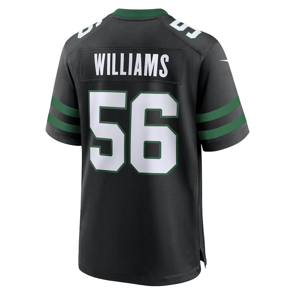 Tlead NY.Jets #56 Quincy Williams Legacy Black Alternate Game Jersey