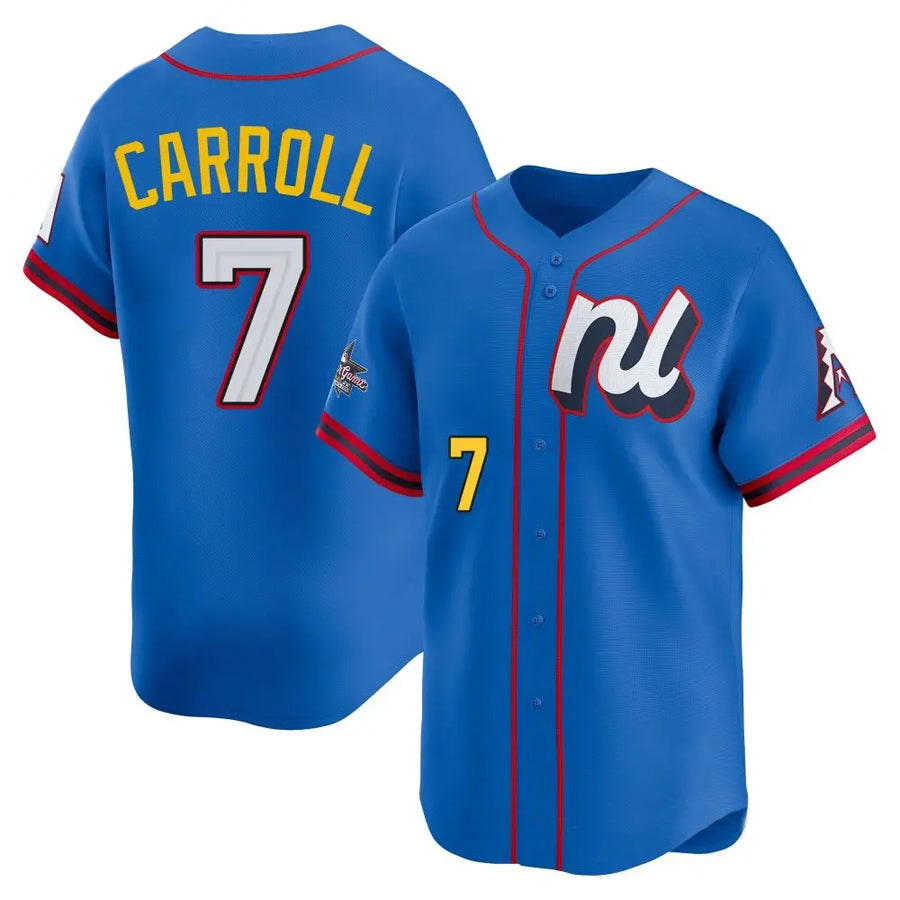 Tlead A.Diamondbacks #7 Corbin Carroll Player Blue All-Star Edition Limited Personalized Stitched Jerseys