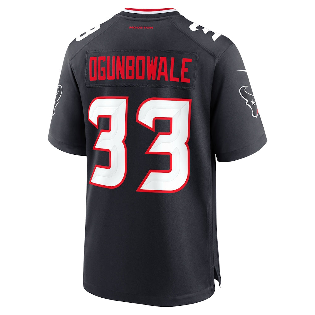 Tlead H.Texans #33 Dare Ogunbowale Navy Team Game Jersey