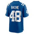Tlead IN.Colts #48 Joe Bachie Royal Team Game Jersey