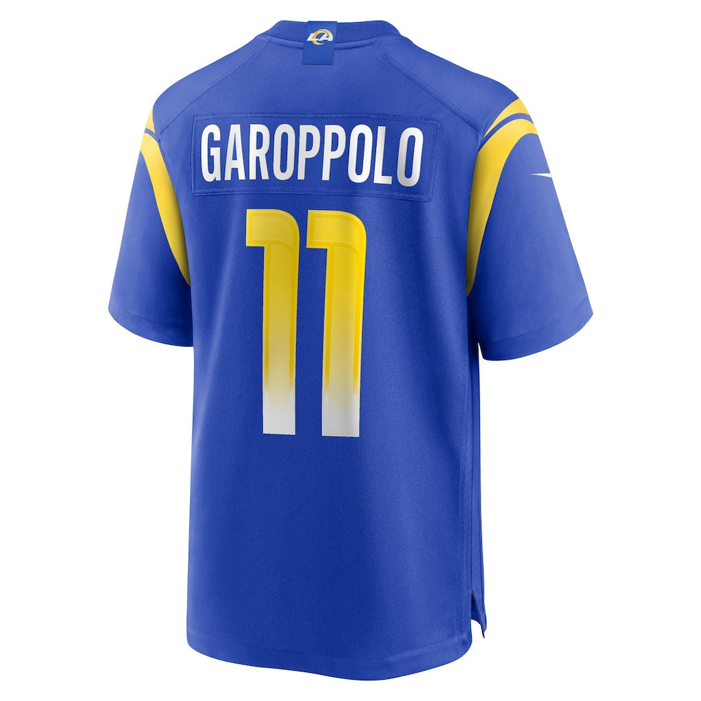 Tlead LA.Rams #11 Jimmy Garoppolo Royal Game Jersey
