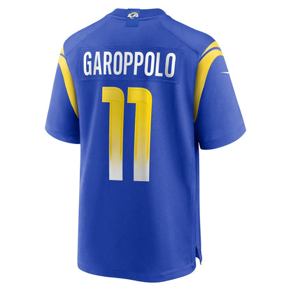 Tlead LA.Rams #11 Jimmy Garoppolo Royal Game Jersey