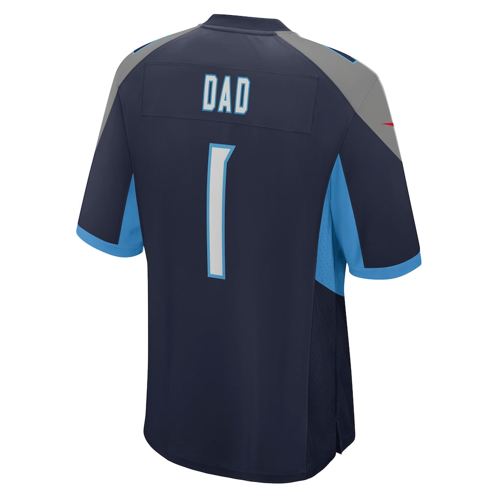 Tlead T.Titans #1 Dad Navy Game Jersey