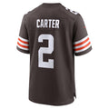 Tlead C.Browns #2 DeAndre Carter Brown Team Game Jersey