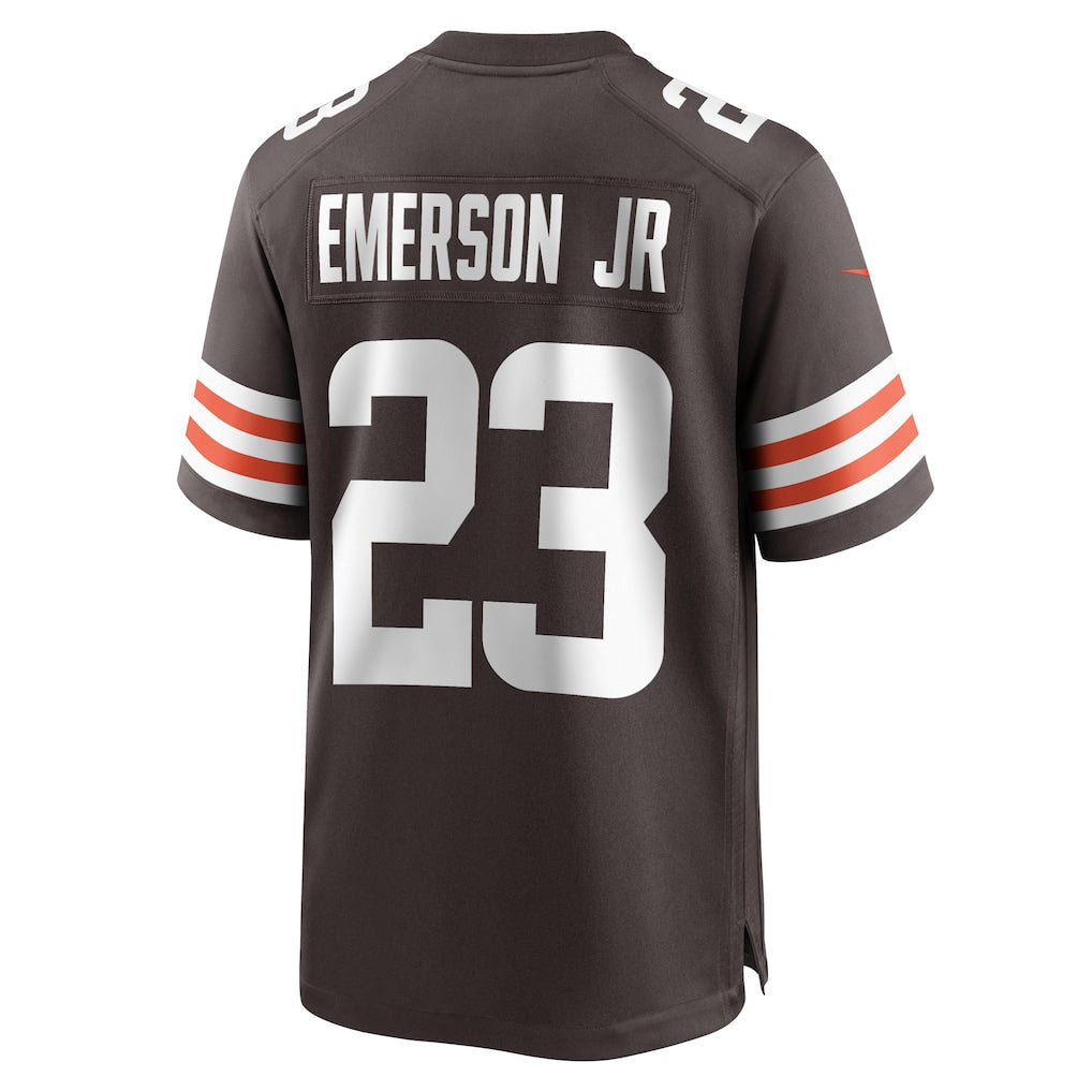 Tlead C.Browns #23 Martin Emerson Jr. Brown Game Player Jersey