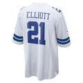 Tlead D.Cowboys #21 Ezekiel Elliott White Alternate Game Jersey