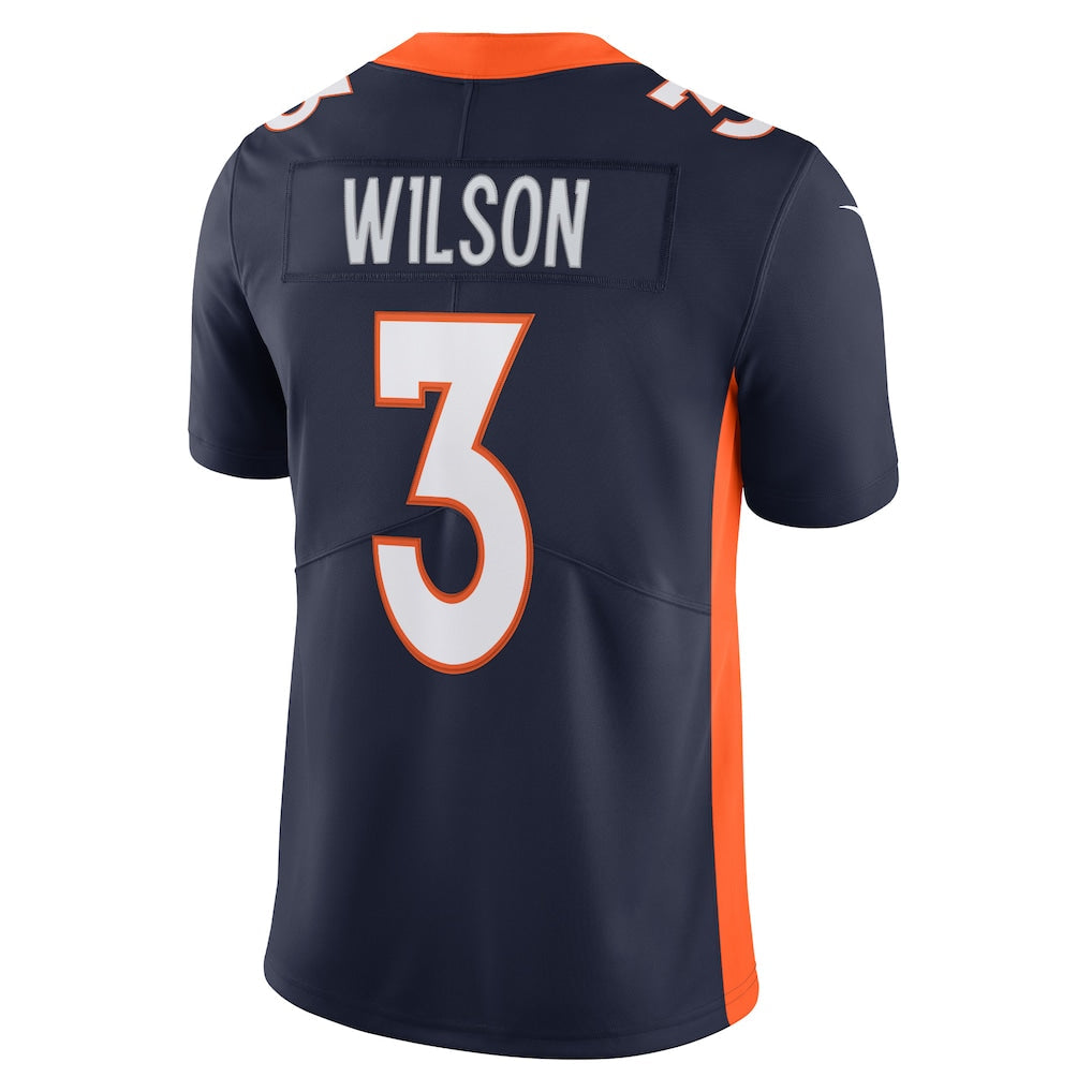 Tlead D.Broncos #3 Russell Wilson Navy Alternate Vapor Limited Jersey