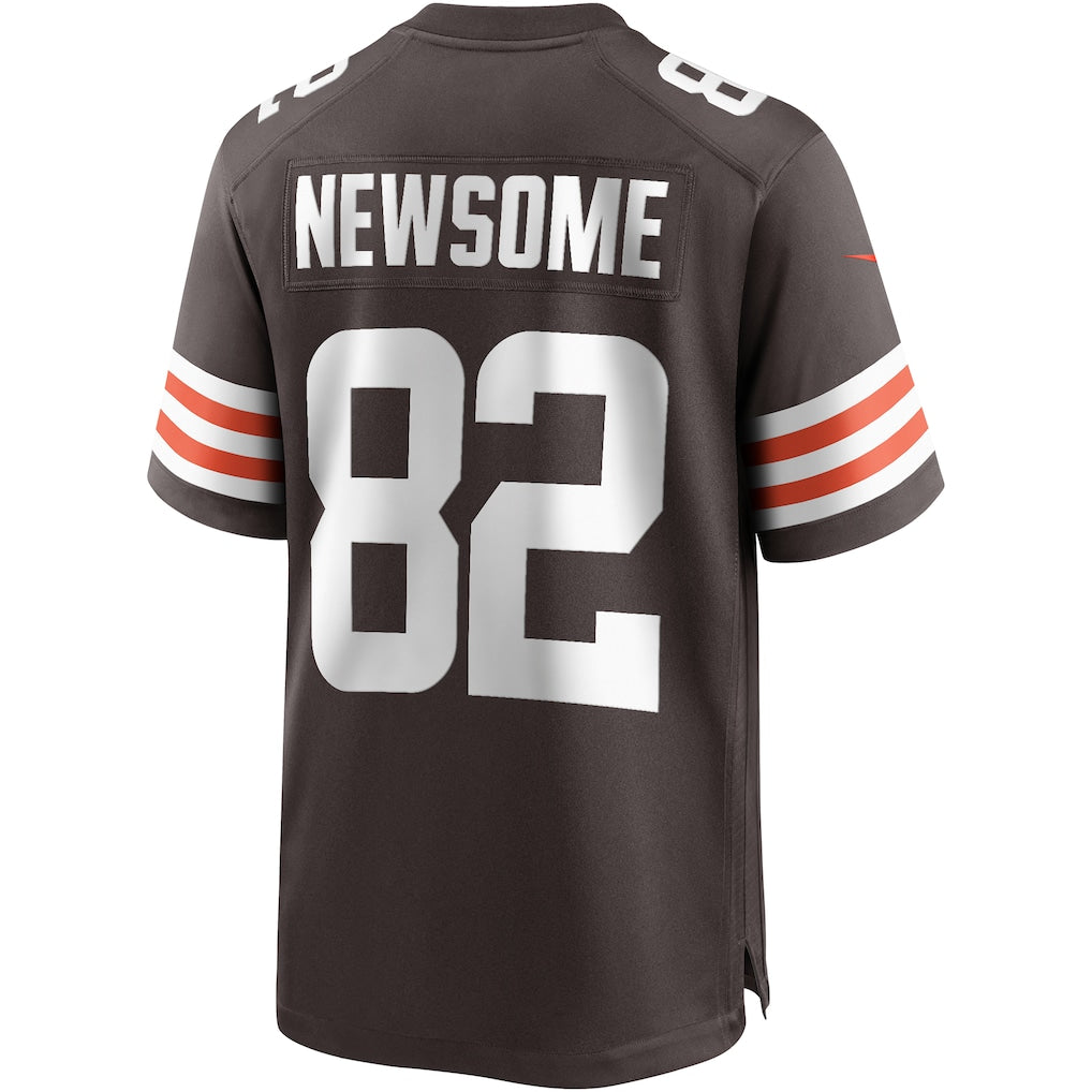 Tlead C.Browns #82 Ozzie Newsome Brown Game Retired Player Jersey