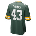 Tlead GB.Packers #43 Kiondre Thomas Green Team Game Jersey