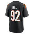 Tlead C.Bengals #92 B.J. Hill Black Game Jersey