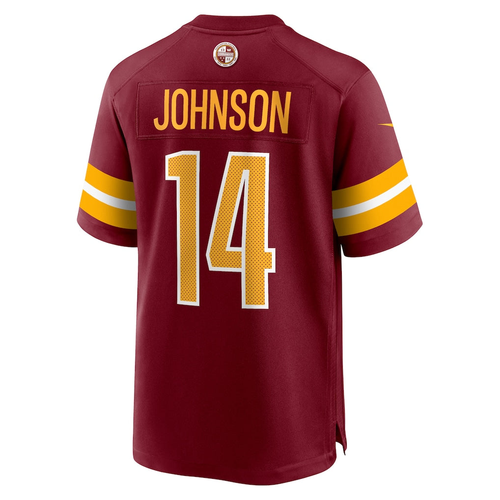 Tlead W.Commanders #14 Josh Johnson Burgundy Team Game Jersey