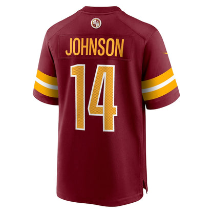 Tlead W.Commanders #14 Josh Johnson Burgundy Team Game Jersey