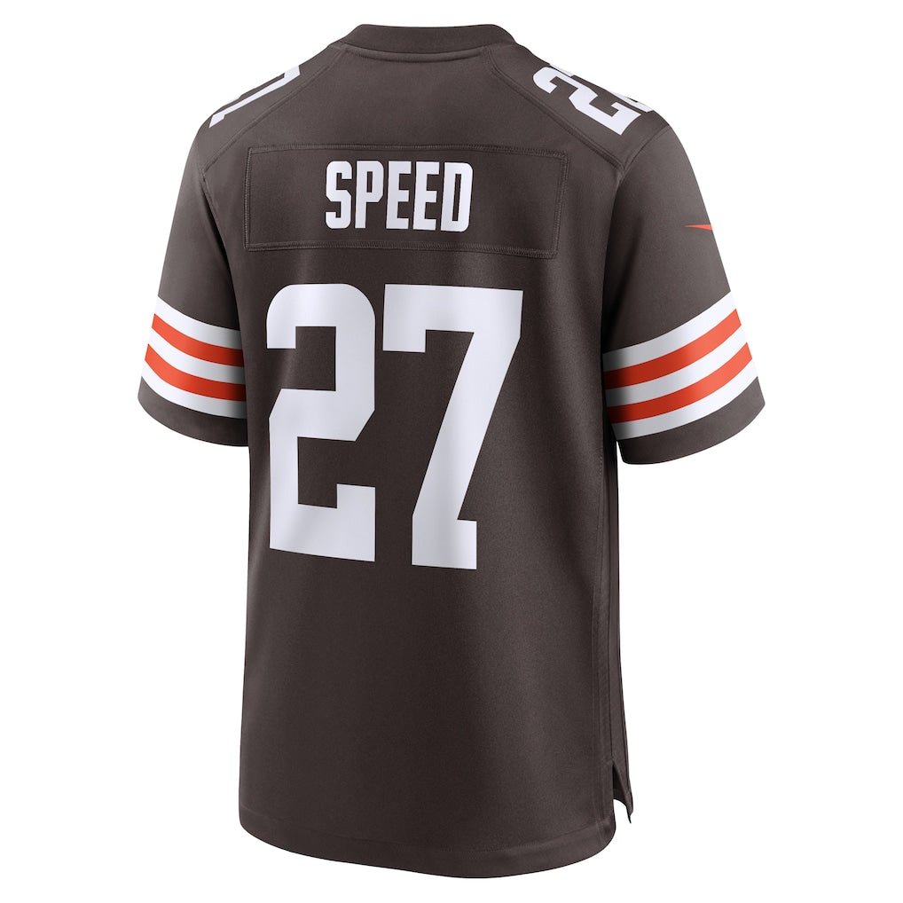Tlead C.Browns #27 Ameer Speed Brown Team Game Jersey