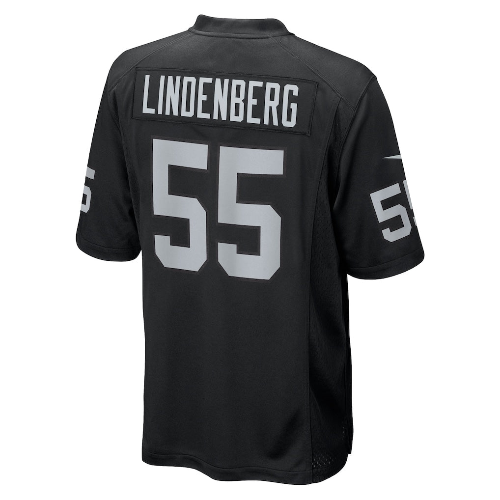 Tlead LV.Raiders #55 Cody Lindenberg Black Team Game Jersey
