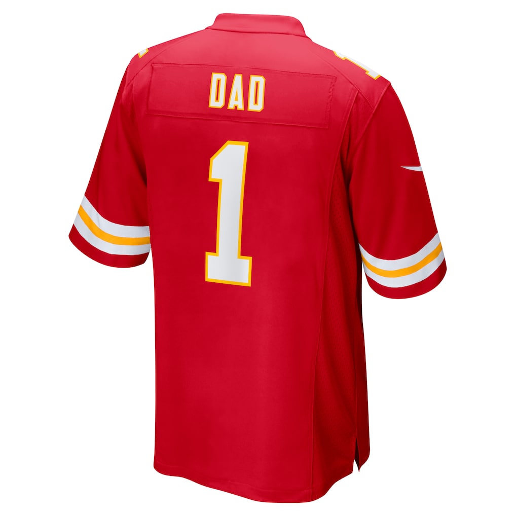 Tlead KC.Chiefs #1 Dad Red Game Jersey