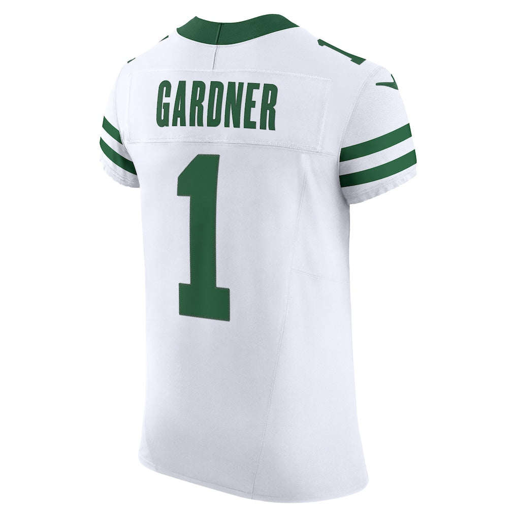 Tlead NY.Jets #1 Ahmad Sauce Gardner White Alternate Vapor F.U.S.E. Elite Jersey