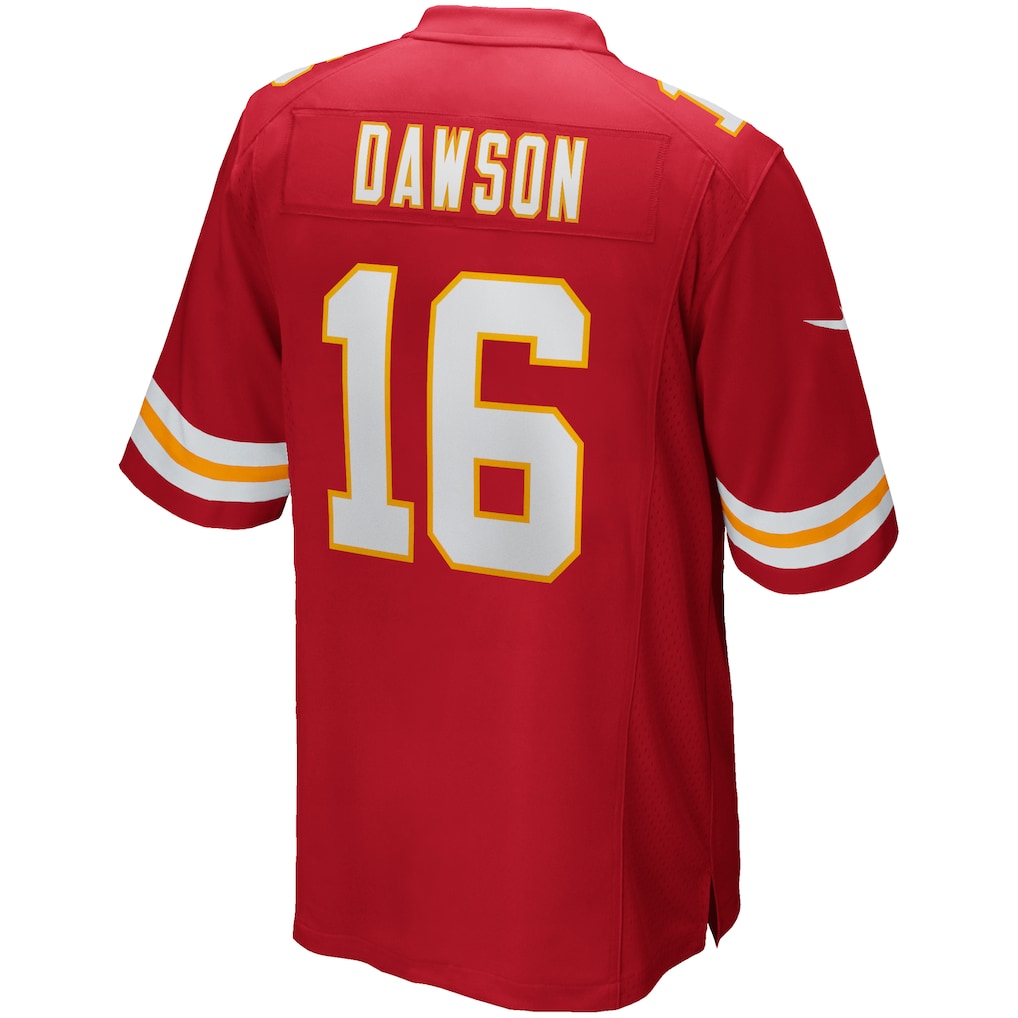 Tlead KC.Chiefs #16 Len Dawson Red Game Retired Player Jersey