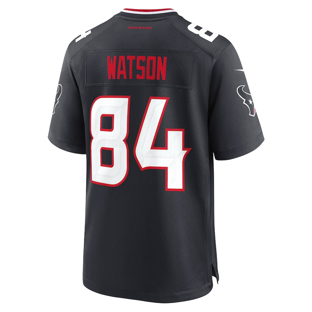 Tlead H.Texans #84 Justin Watson Navy Team Game Jersey