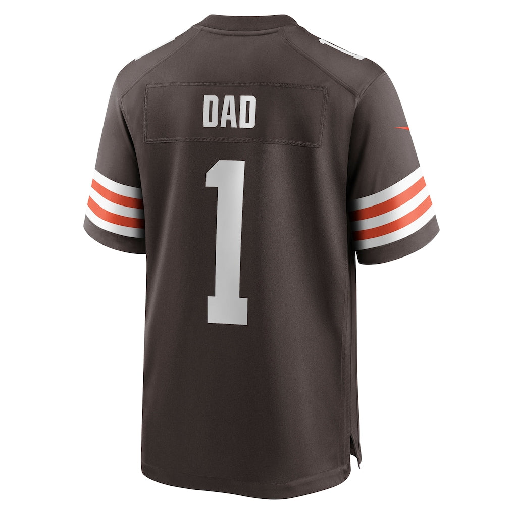 Tlead C.Browns #1 Dad Brown Game Jersey