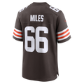 Tlead C.Browns #66 Joshua Miles Brown Team Game Jersey