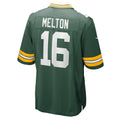 Tlead GB.Packers #16 Bo Melton Green Team Game Jersey