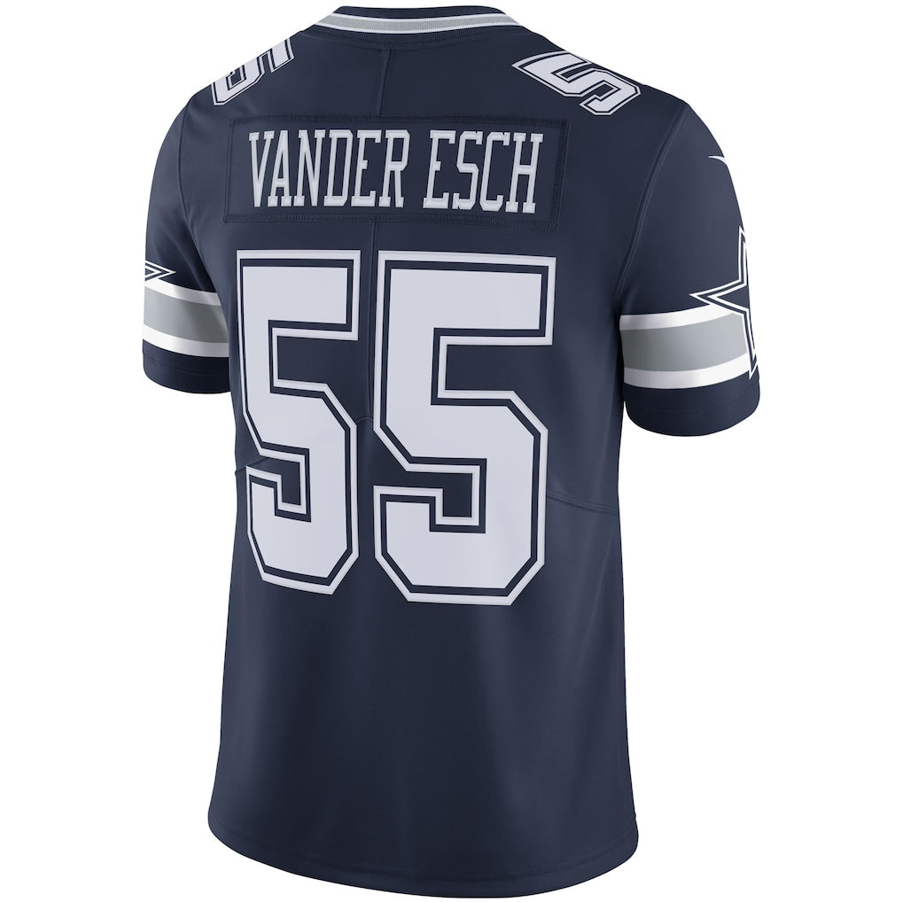Tlead D.Cowboys #55 Leighton Vander Esch Navy Vapor Limited Player Jersey
