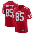 Tlead SF.49ers #85 George Kittle Player Scarlet Player Game Stitched Jerseys