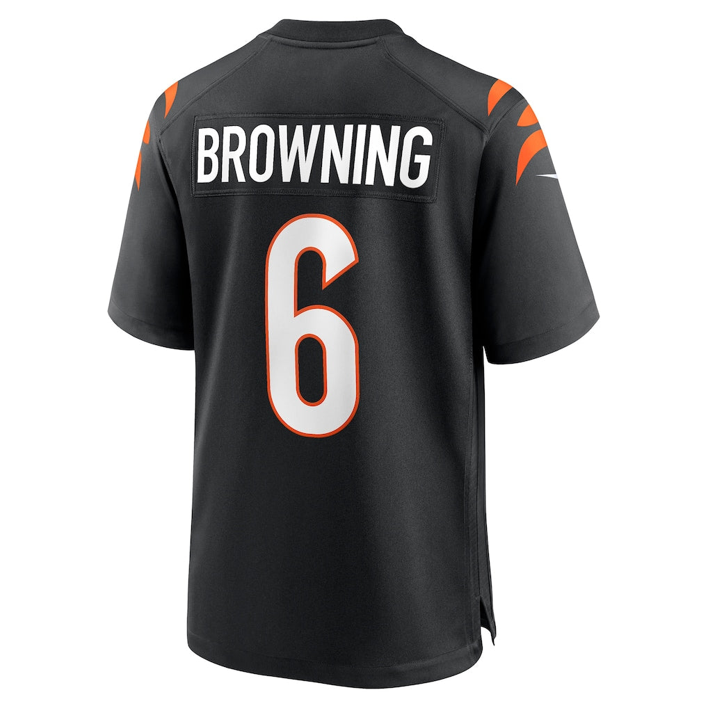 Tlead C.Bengals #6 Jake Browning Black Retired Player Jersey