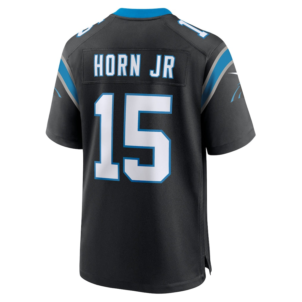 Tlead C.Panthers #15 Jimmy Horn Jr Black Team Game Jersey