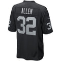 Tlead LV.Raiders #32 Marcus Allen Black Game Retired Player Jersey