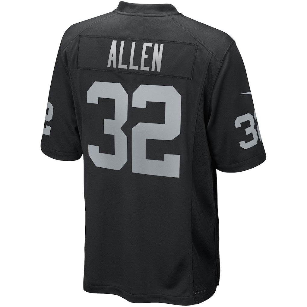 Tlead LV.Raiders #32 Marcus Allen Black Game Retired Player Jersey