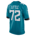 Tlead J.Jaguars #72 Walker Little Teal Game Jersey