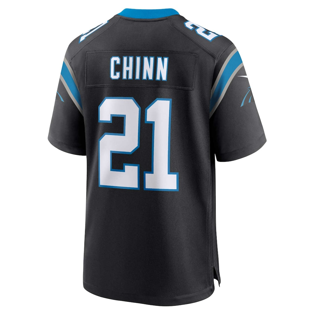 Tlead C.Panthers #21 Jeremy Chinn Black Player Game Jersey