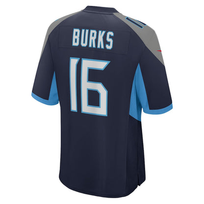 Tlead T.Titans #16 Treylon Burks Navy Player Game Jersey