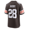 Tlead C.Browns #28 Tre Avery Brown Team Game Jersey