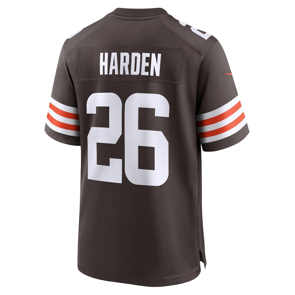 Tlead C.Browns #26 Myles Harden Brown Team Game Jersey