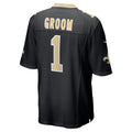 Tlead NO.Saints #1 Groom Black Game Jersey