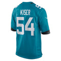 Tlead J.Jaguars #54 Jack Kiser Teal Team Game Jersey