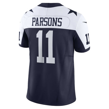 Tlead D.Cowboys #11 Micah Parsons Navy Vapor F.U.S.E. Elite Jersey