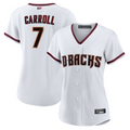 Tlead A.Diamondbacks #7 Corbin Carroll Player White Home Replica Personalized Stitched Jerseys