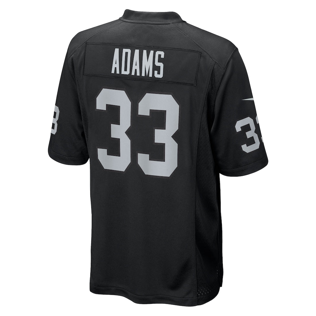 Tlead LV.Raiders #33 Jamal Adams Black Team Game Jersey