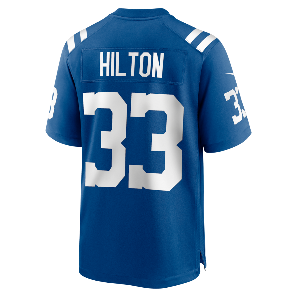 Tlead IN.Colts #33 Mike Hilton Royal Team Game Jersey