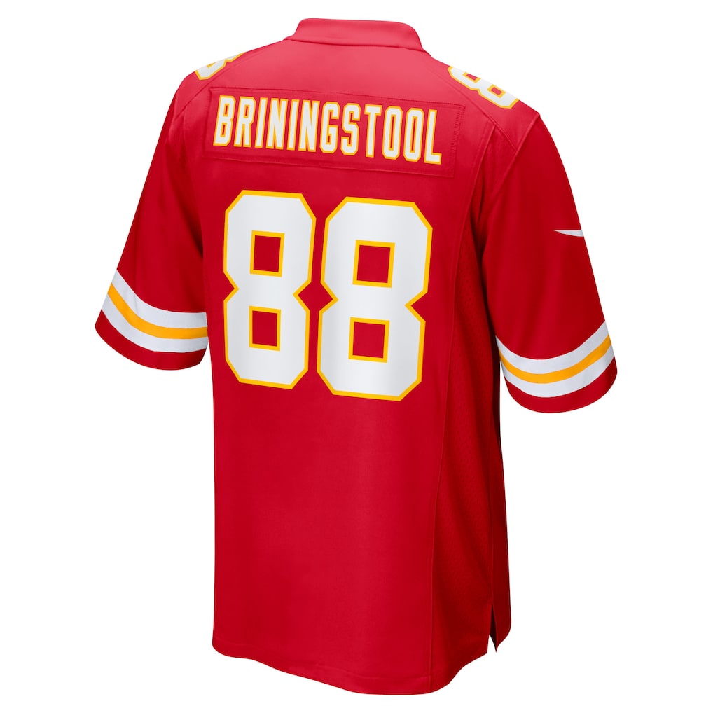 Tlead KC.Chiefs #88 Jake Briningstool Red Team Game Jersey