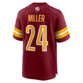 Tlead W.Commanders #24 Von Miller Burgundy Team Game Jersey
