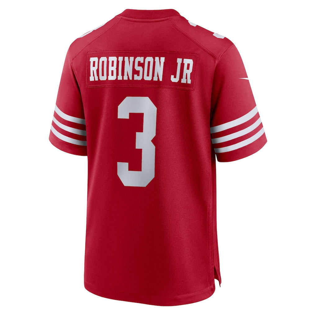 Tlead SF.49ers #3 Brian Robinson Jr. Scarlet Team Game Jersey
