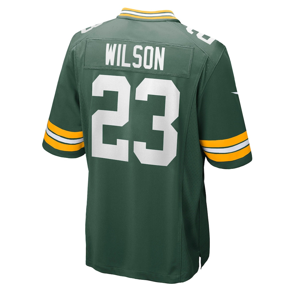 Tlead GB.Packers #23 Emanuel Wilson Green Team Game Jersey