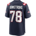 Tlead NE.Patriots #78 Bruce Armstrong Navy Game Retired Player Jersey