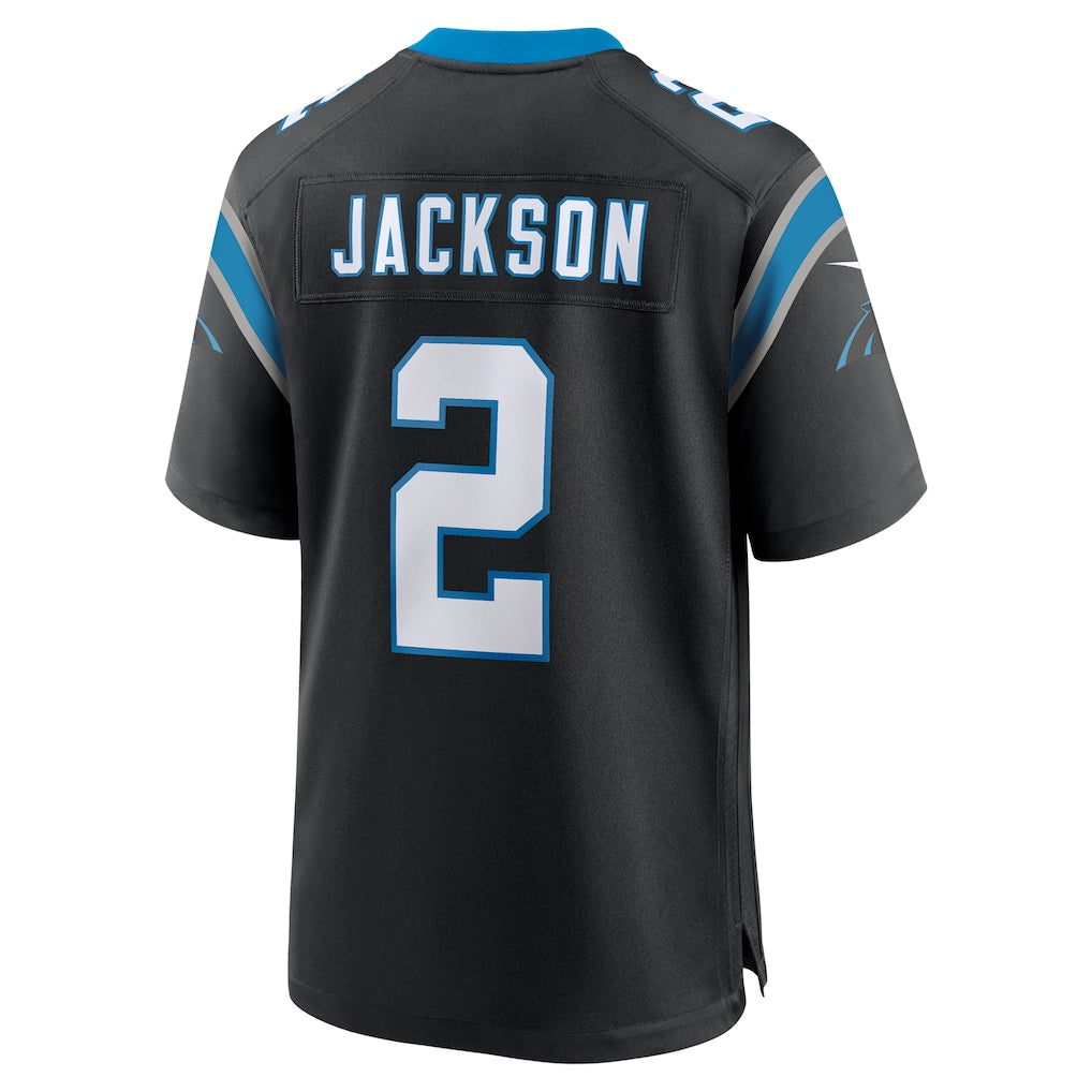 Tlead C.Panthers #2 Mike Jackson Black Game Jersey